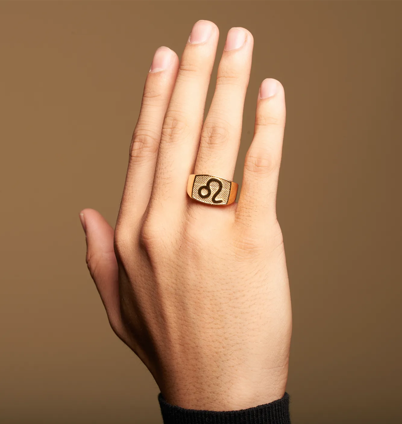 Leo Gold&Bold mens ring