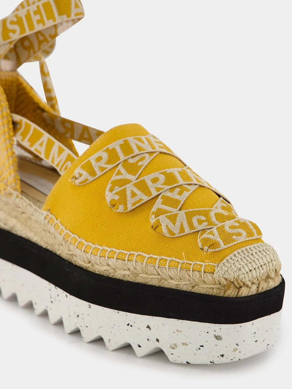Logo-Strap Platform Espadrilles