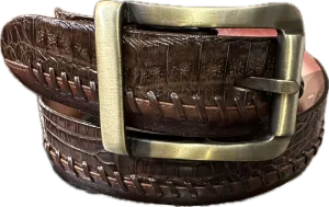 Los Altos Belt - Brown Caiman Belly