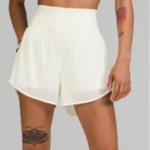 Lululemon Nulu and Mesh High-Rise Yoga Short 3.5&quot; Lemon Sorbet