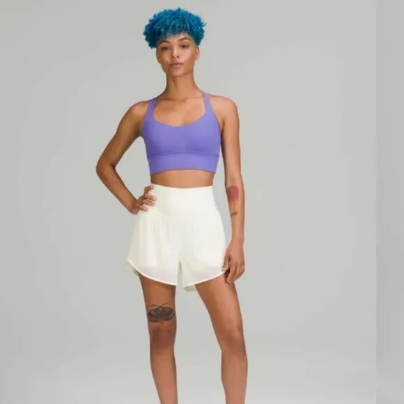 Lululemon Nulu and Mesh High-Rise Yoga Short 3.5&quot; Lemon Sorbet