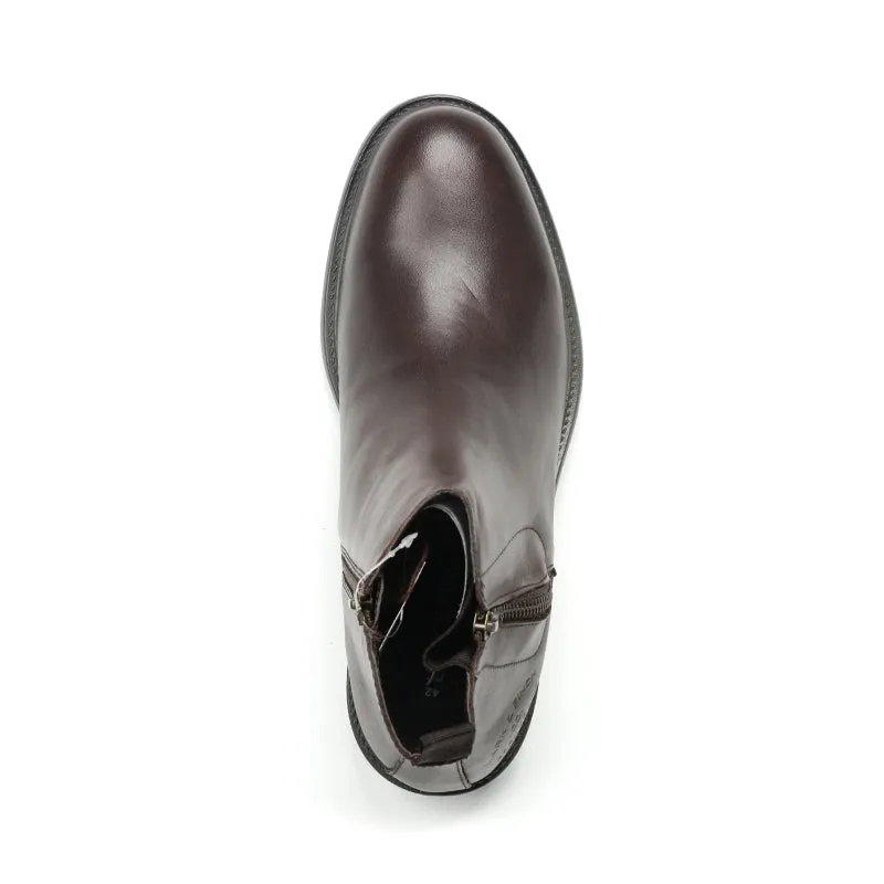 M-LF-0200343-Zip-up Leather Boots