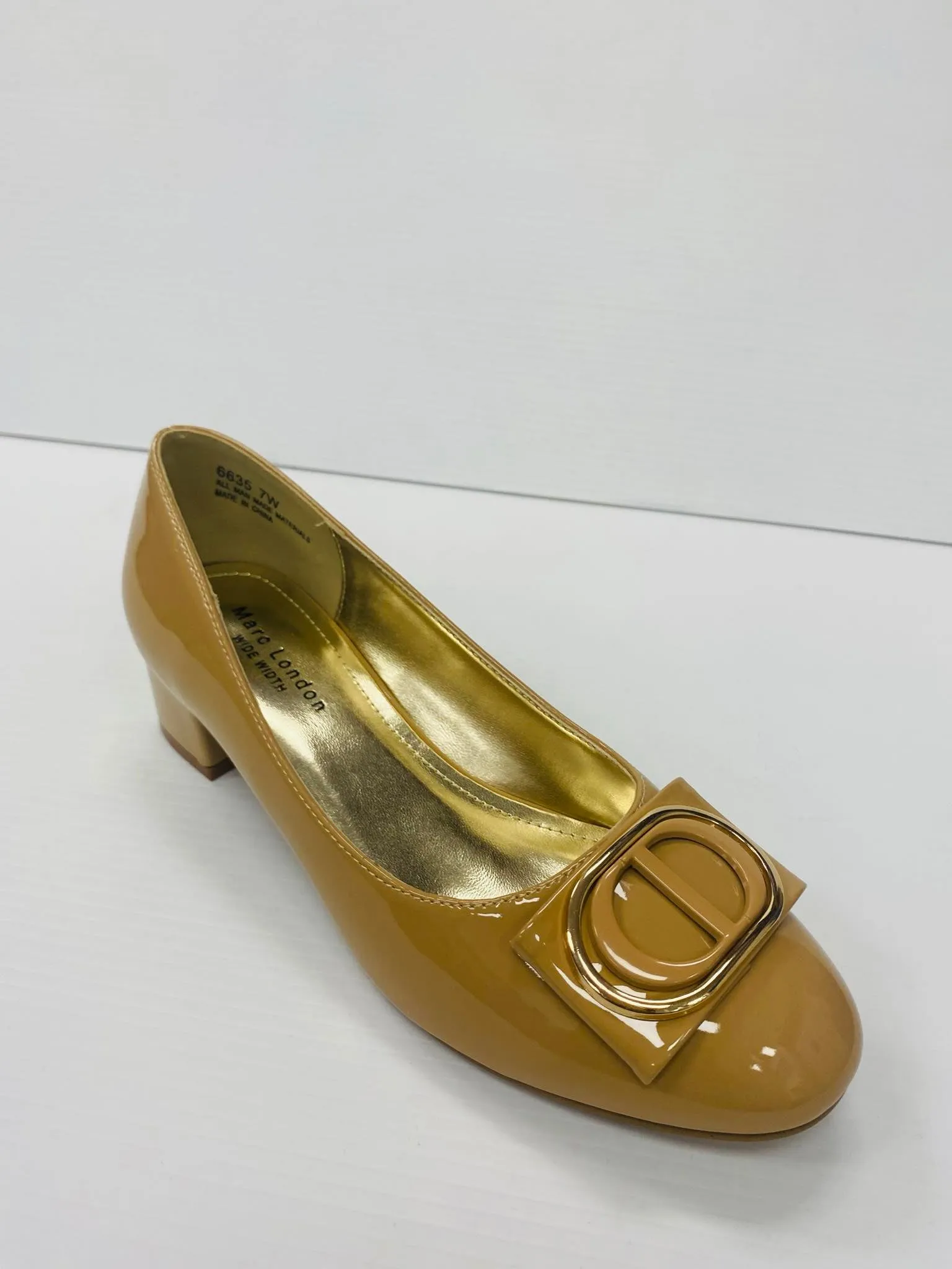 Marc London WIDE WIDTH 6635 Low Chunky Heels