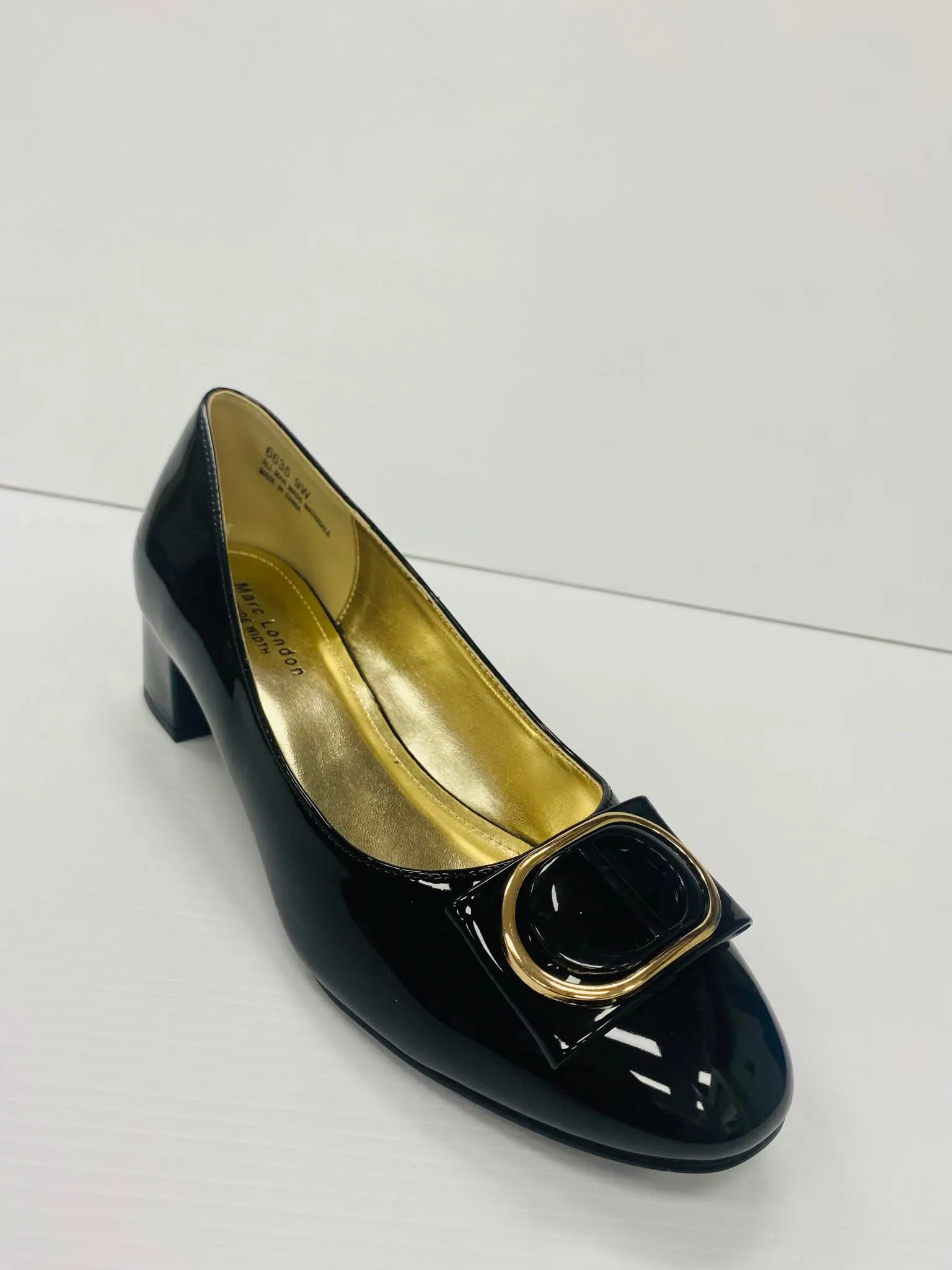 Marc London WIDE WIDTH 6635 Low Chunky Heels