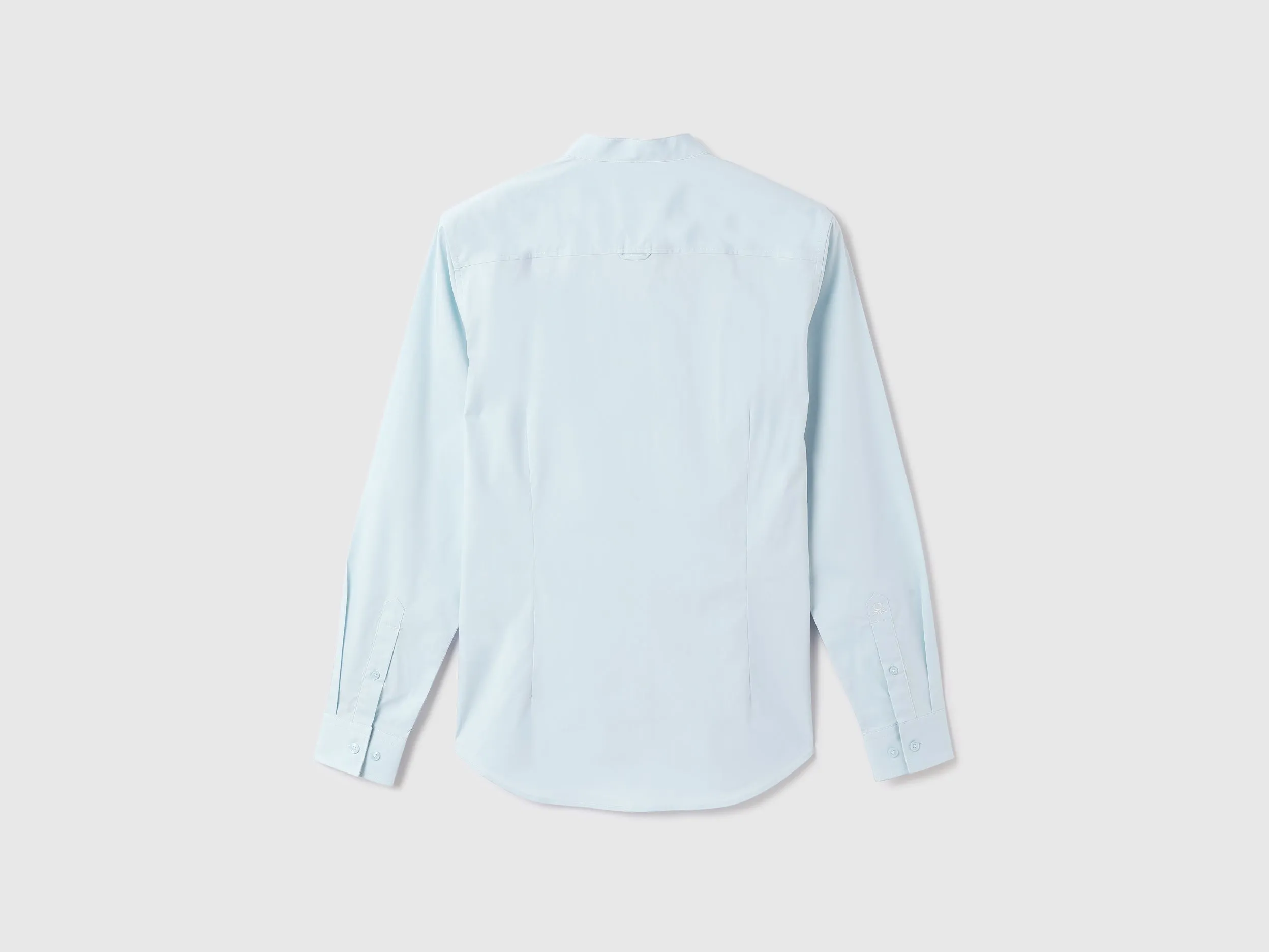 Men Solid Mandarin Collar Shirt