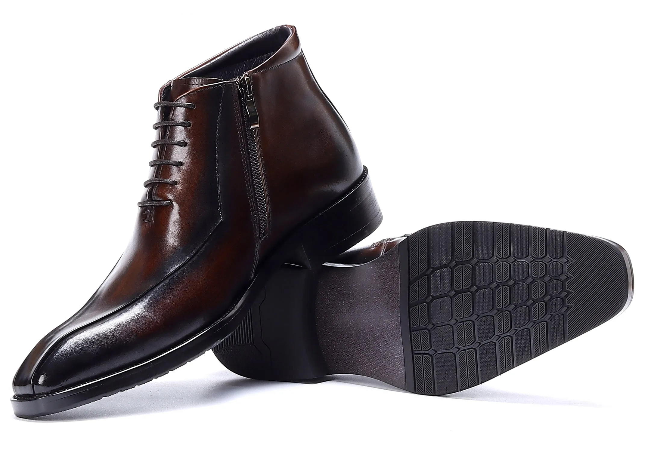 Men's Leather Fashion Formal Dress Boots