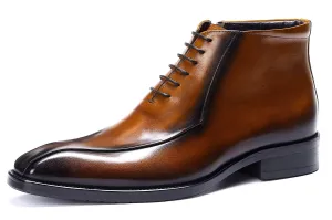 Men's Leather Fashion Formal Dress Boots
