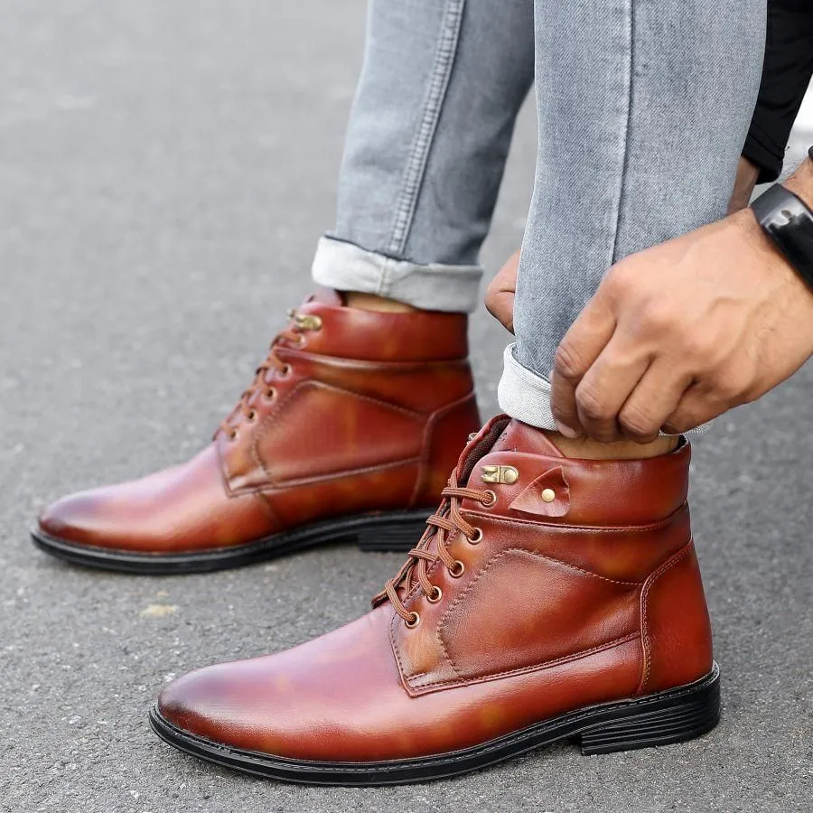 Men's Leather Formal Boots