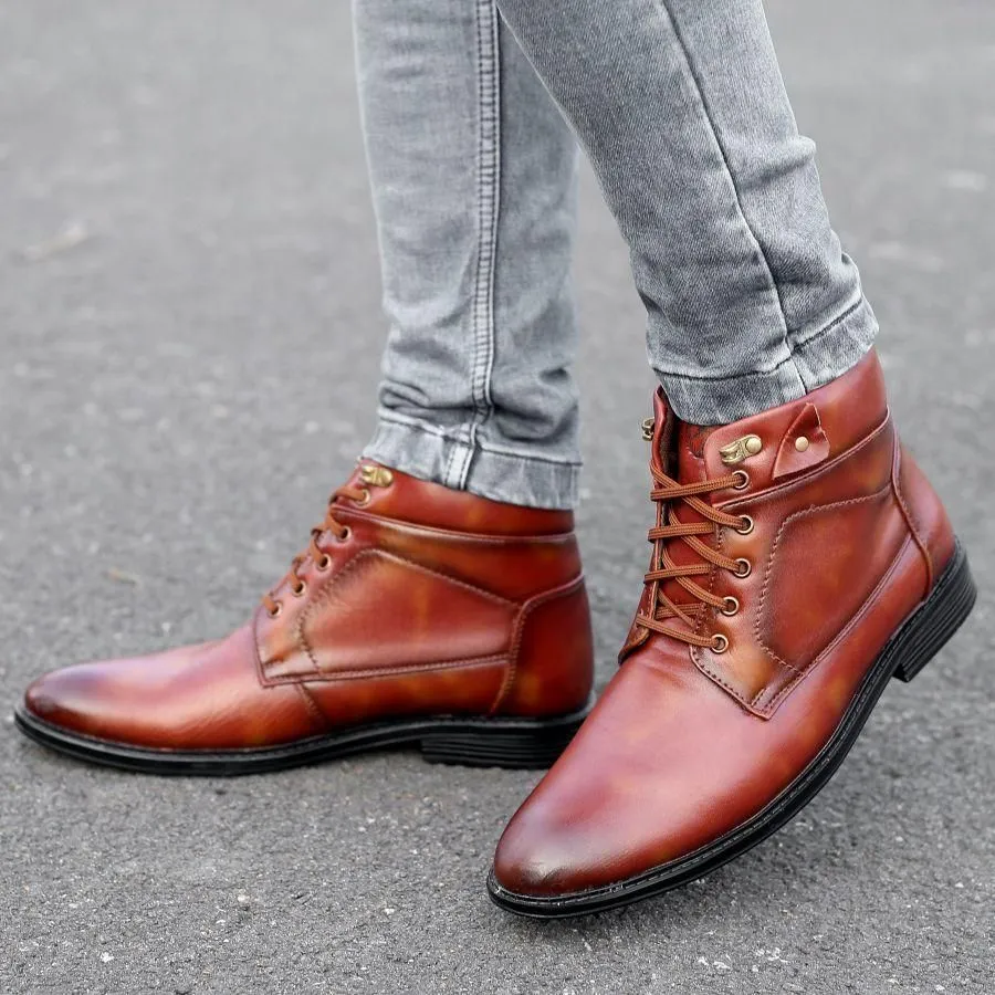 Men's Leather Formal Boots