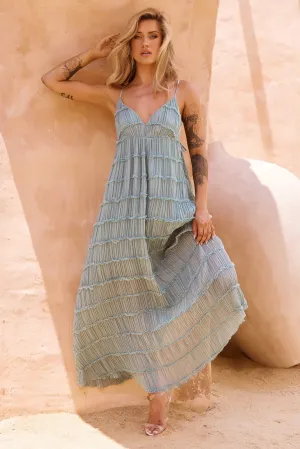 Misty Morning Maxi Dress - Sage