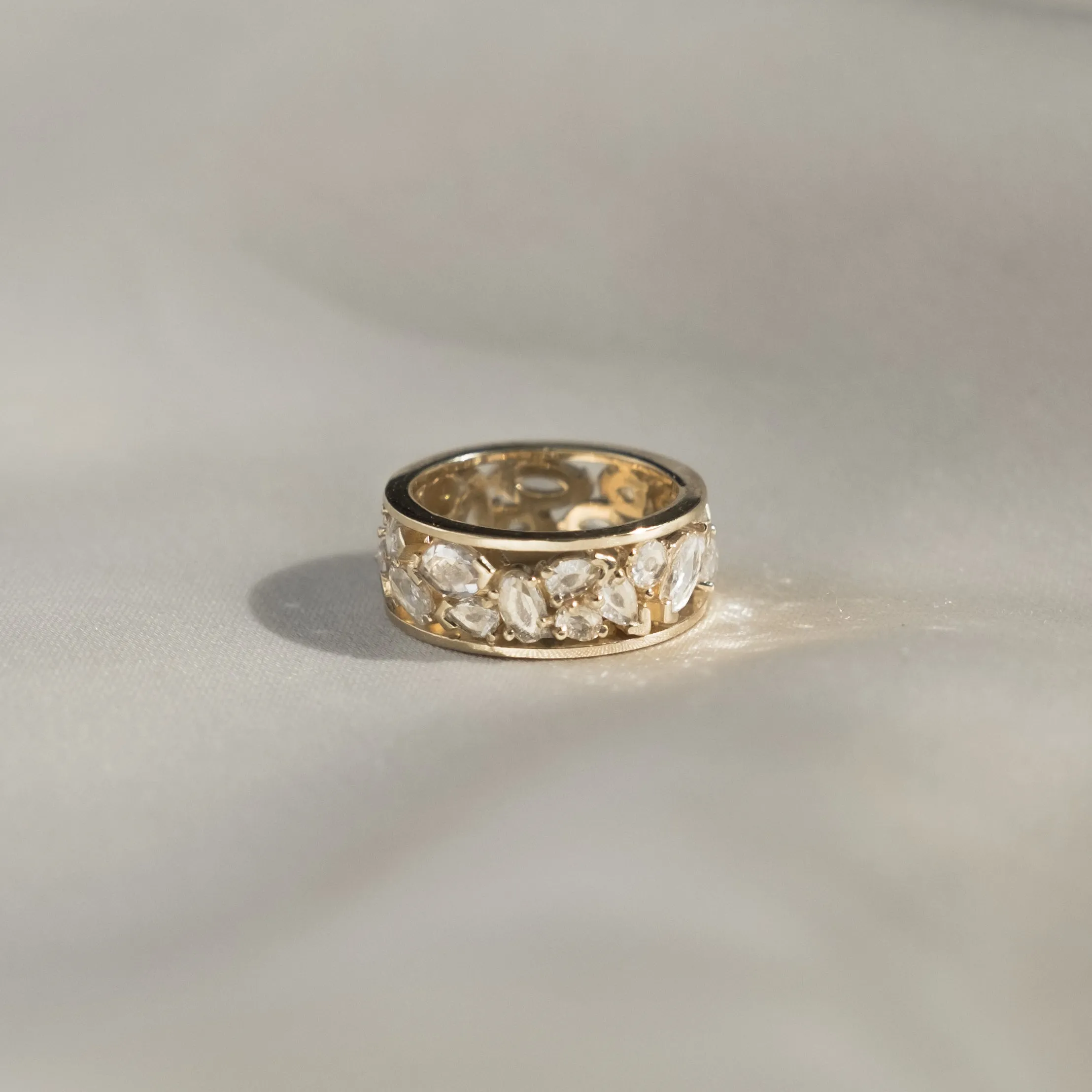 Mixed Rose-Cut Diamond Band