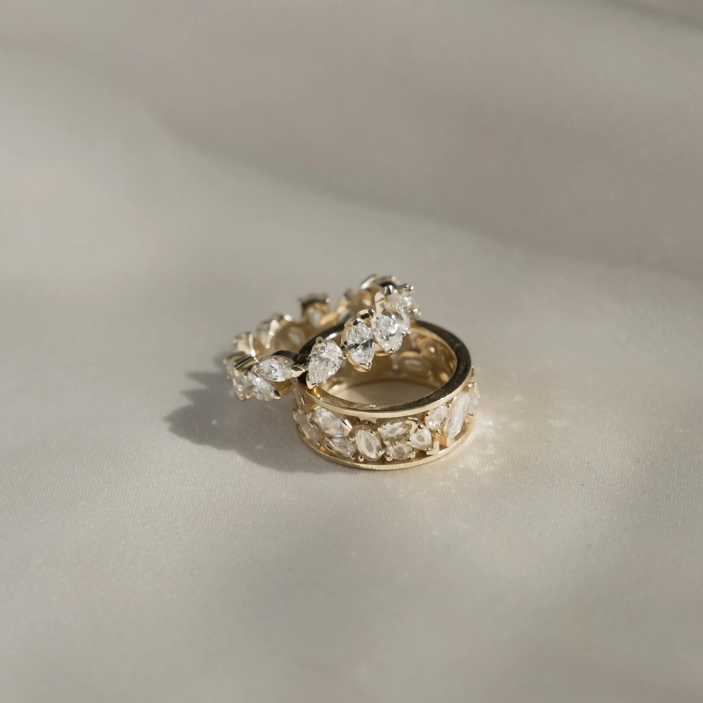 Mixed Rose-Cut Diamond Band