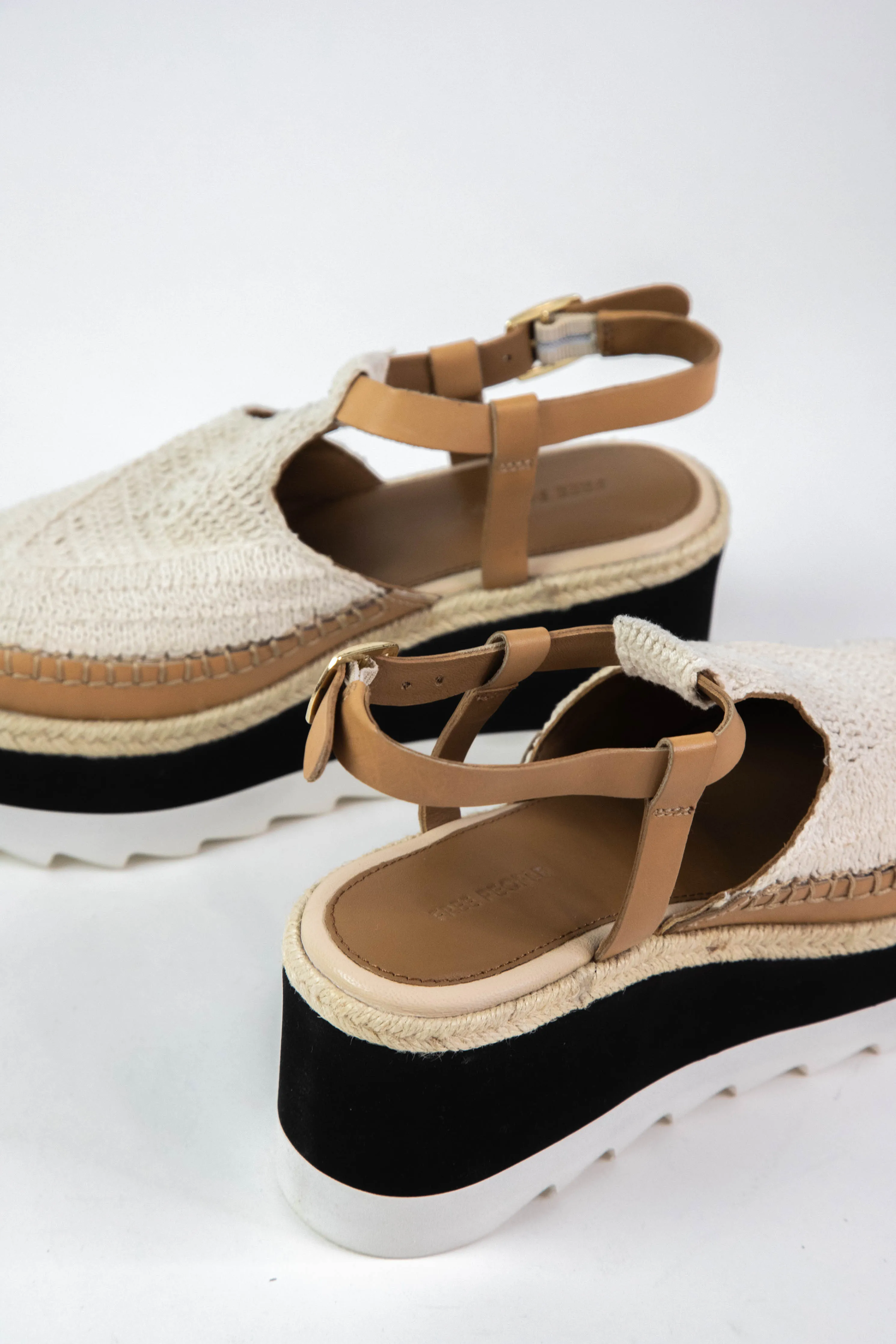 Morning in Mykonos Espadrille Wedge, Vachetta Multi | Free People