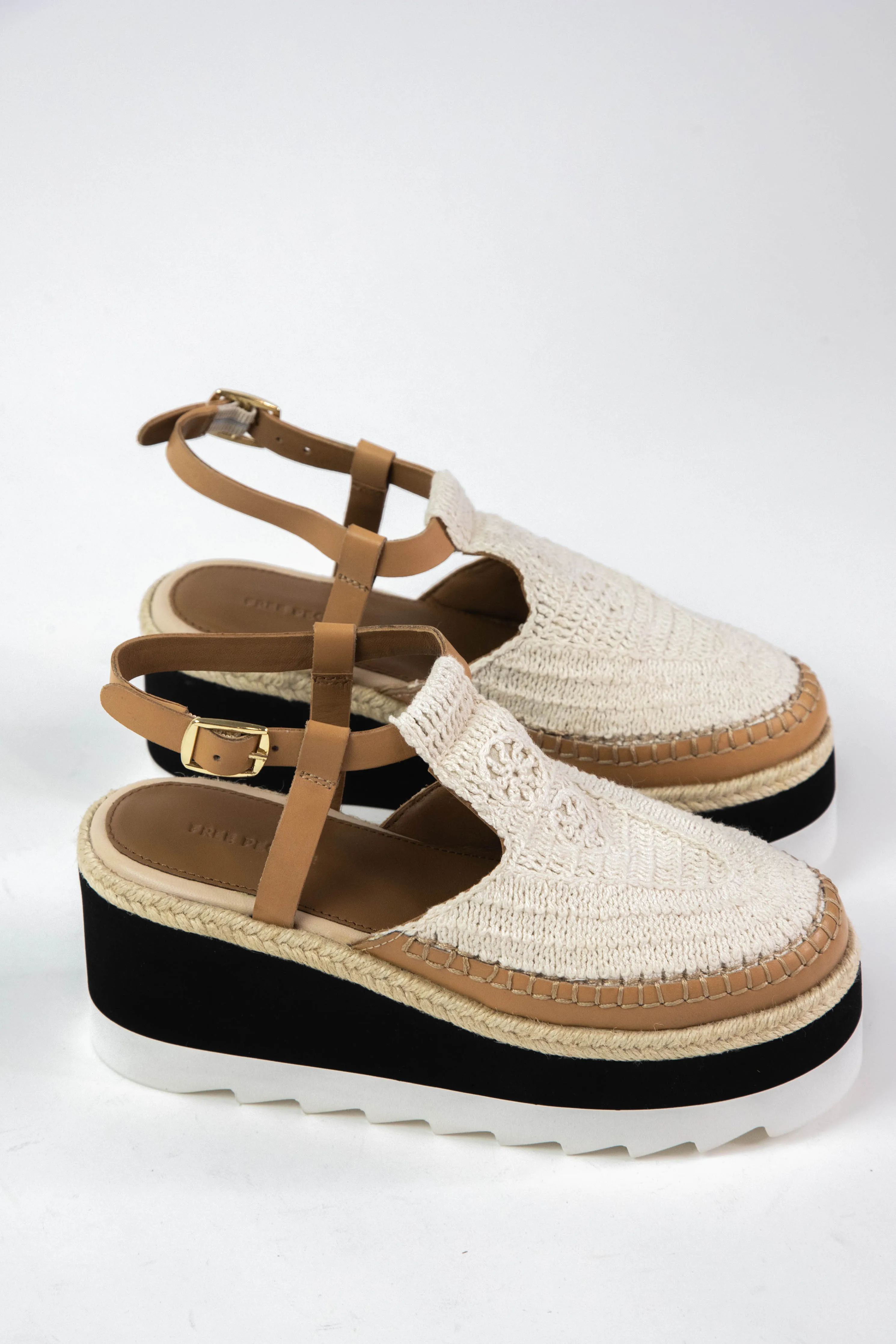 Morning in Mykonos Espadrille Wedge, Vachetta Multi | Free People
