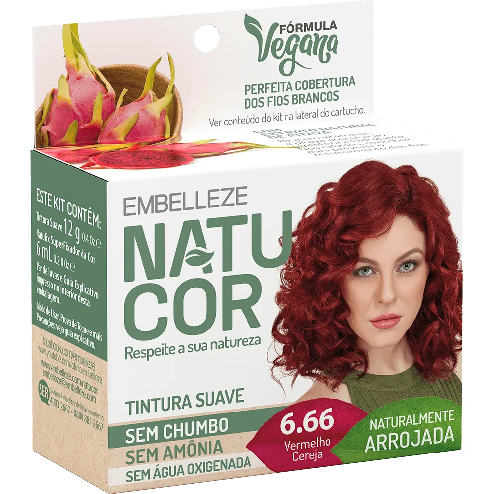 Natucor Hair Dye Naturally Bold Red Cherry Kit