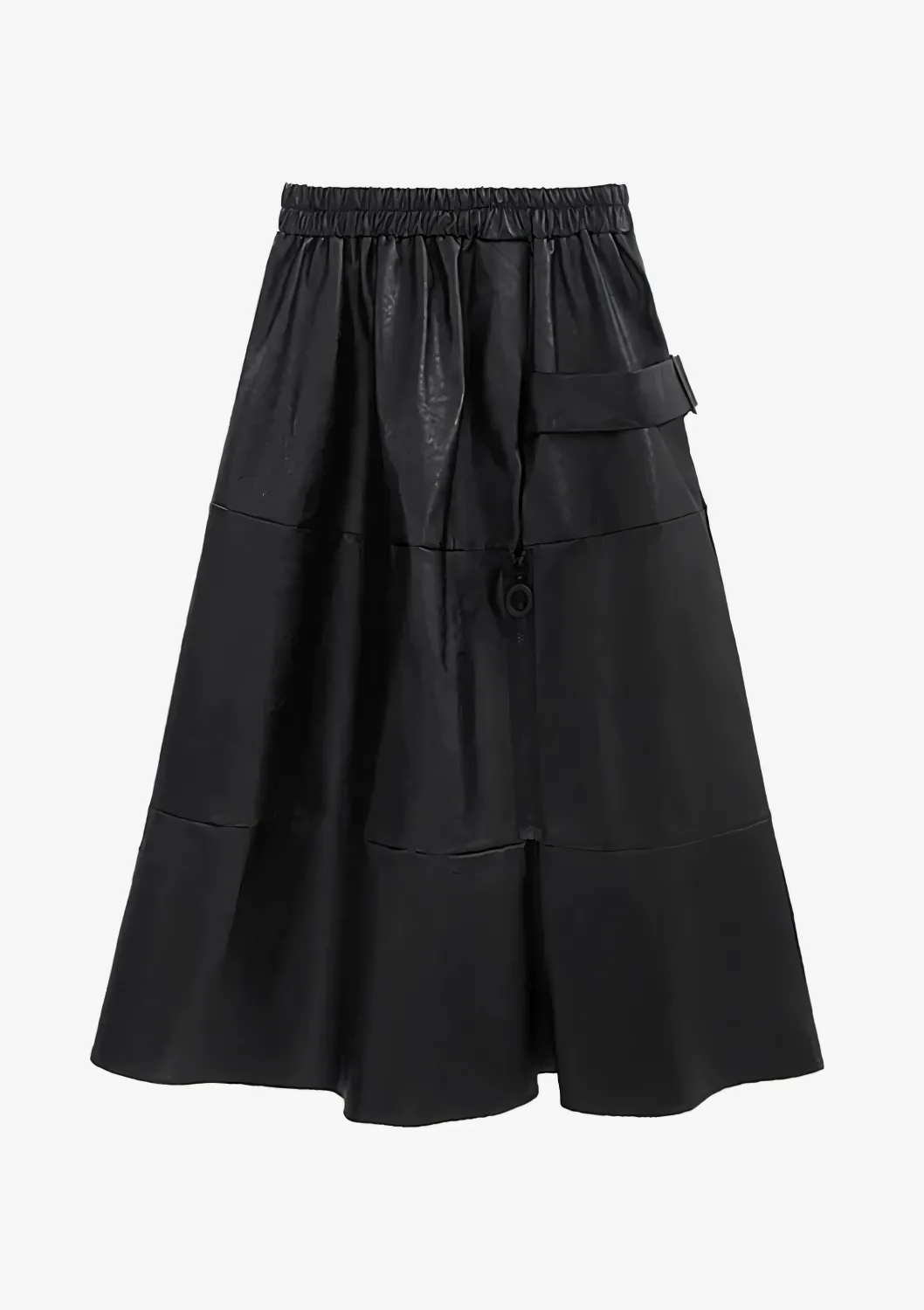 Neo-Noir A-Line Skirt