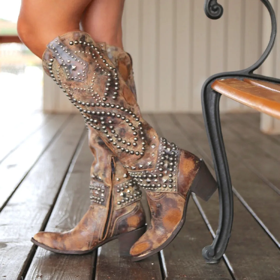 Noelle - Vintage High-Cut Boots