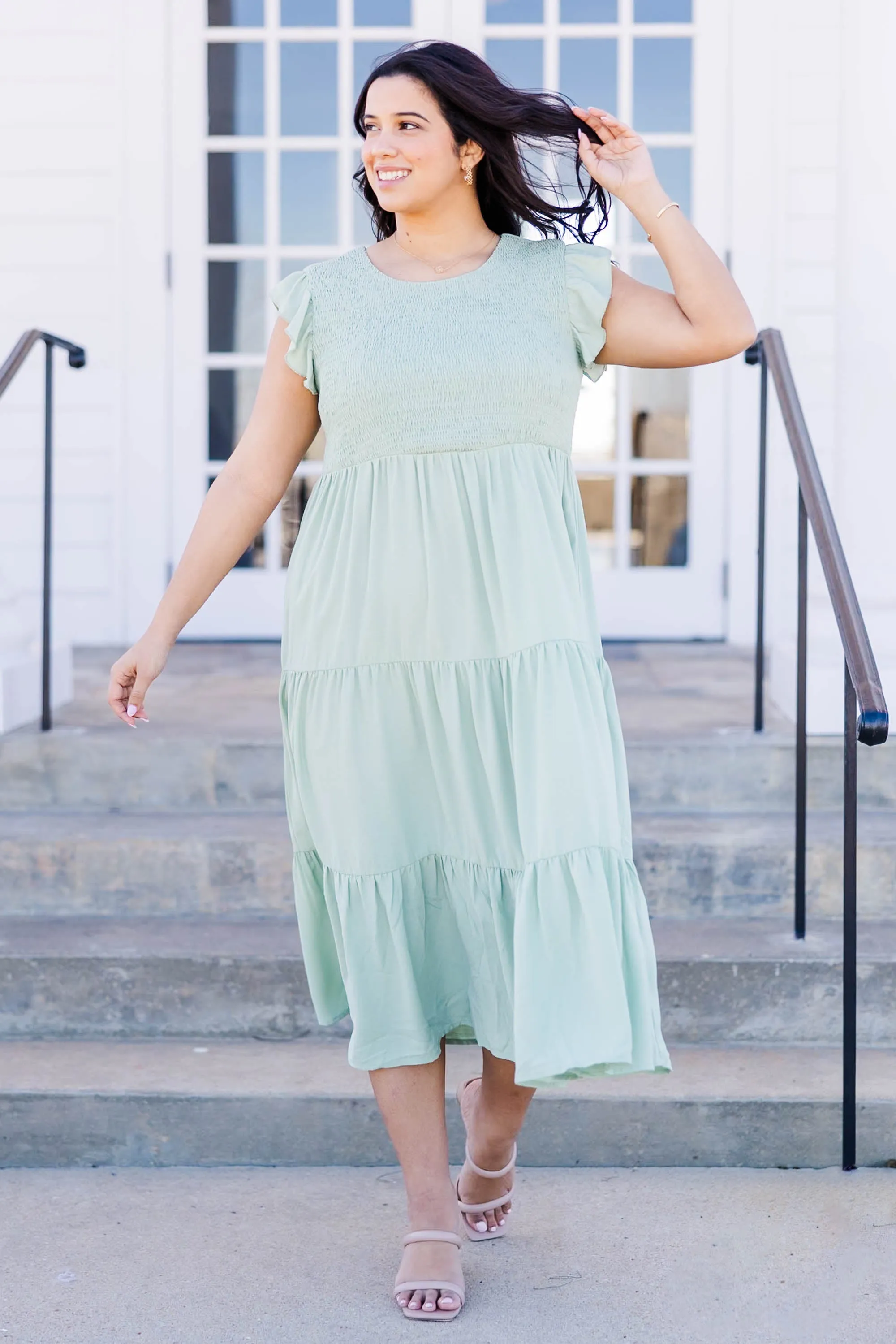 Our Sweet Memories Dress, Sage