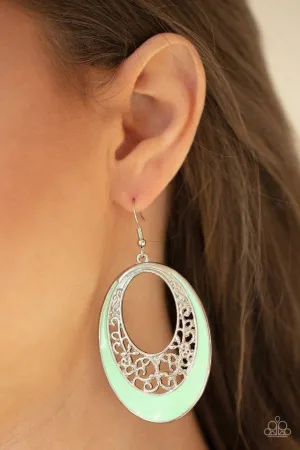 Paparazzi Orhard Bliss Earrings Green