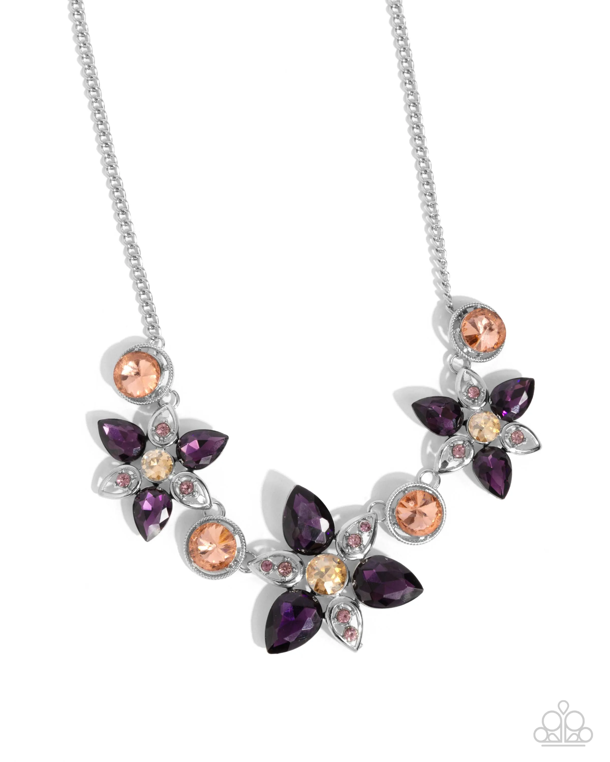 Paparazzi Perennial Promise Necklace Purple & Pushing Perfection Earrings Purple