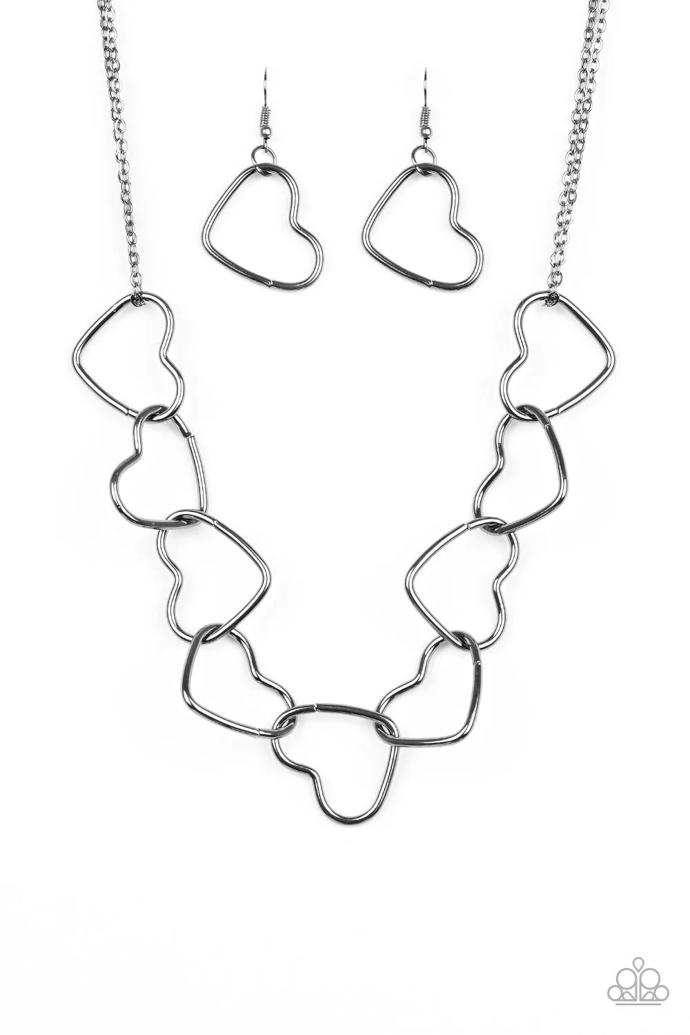 Paparazzi Unbreak My Heart - Black Necklace