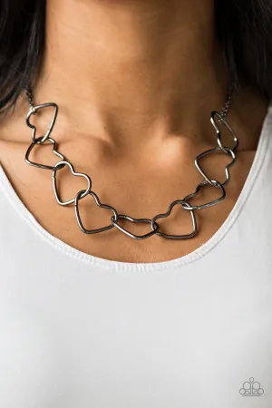 Paparazzi Unbreak My Heart - Black Necklace