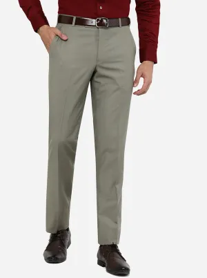 Pista Solid Slim Fit Formal Trouser | Metal