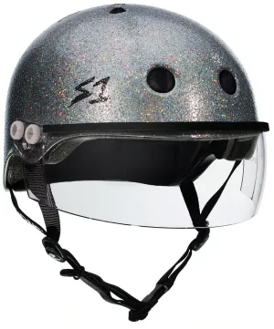 S1 Lifer Visor Helmet - Silver Glitter