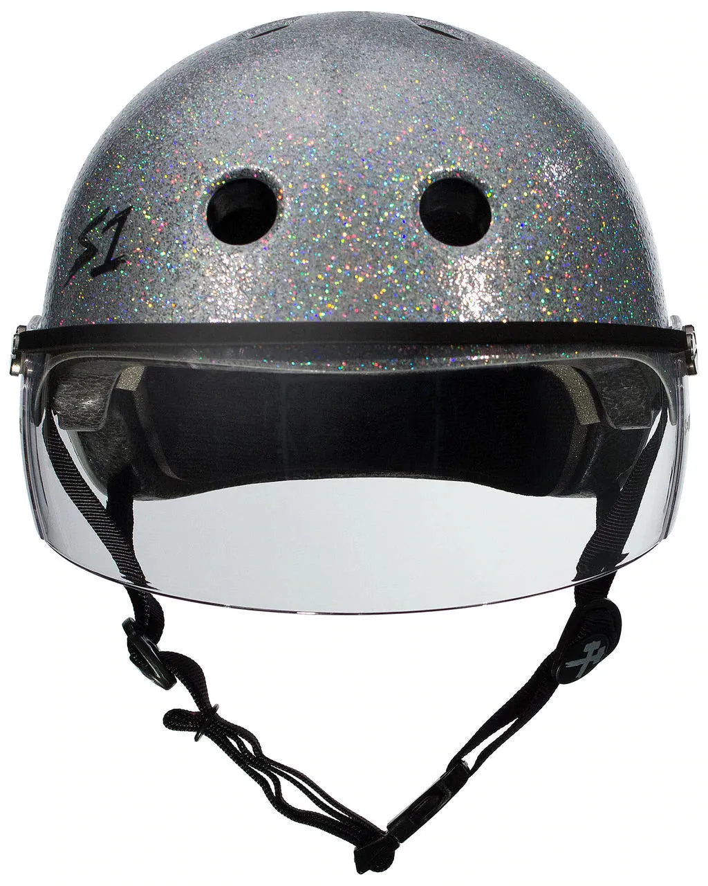 S1 Lifer Visor Helmet - Silver Glitter