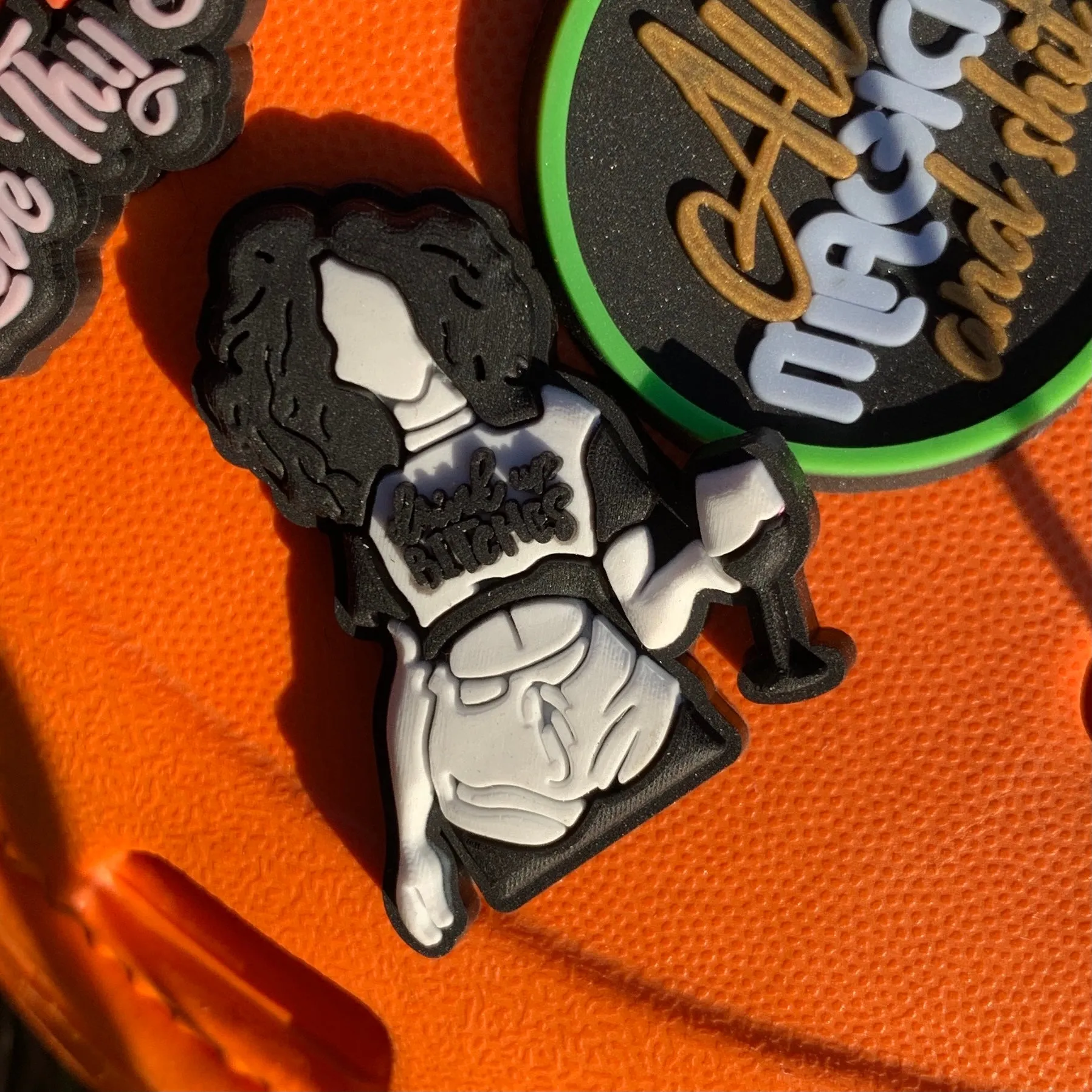 SHOE CHARMS -  BACK UP BITCHES