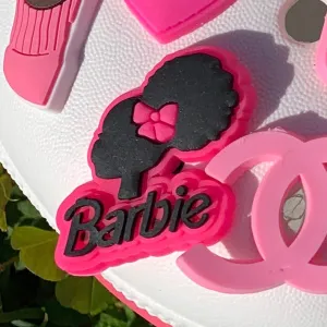 SHOE CHARMS - BLACK BARBIE