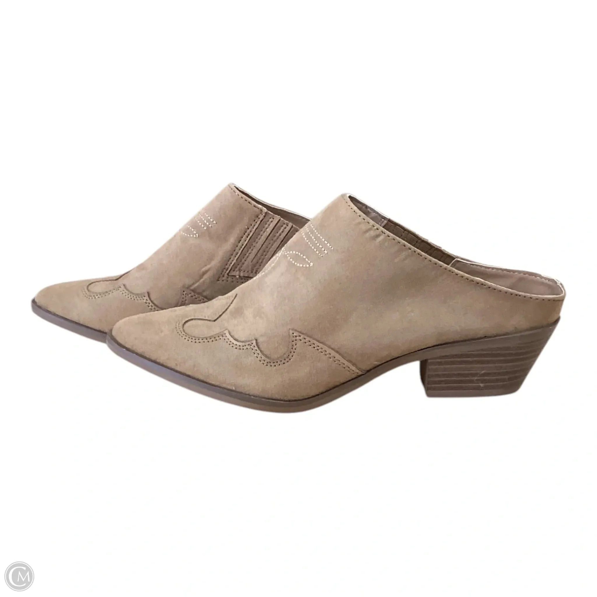 Shoes Heels Block By Esprit In Tan, Size: 7.5
