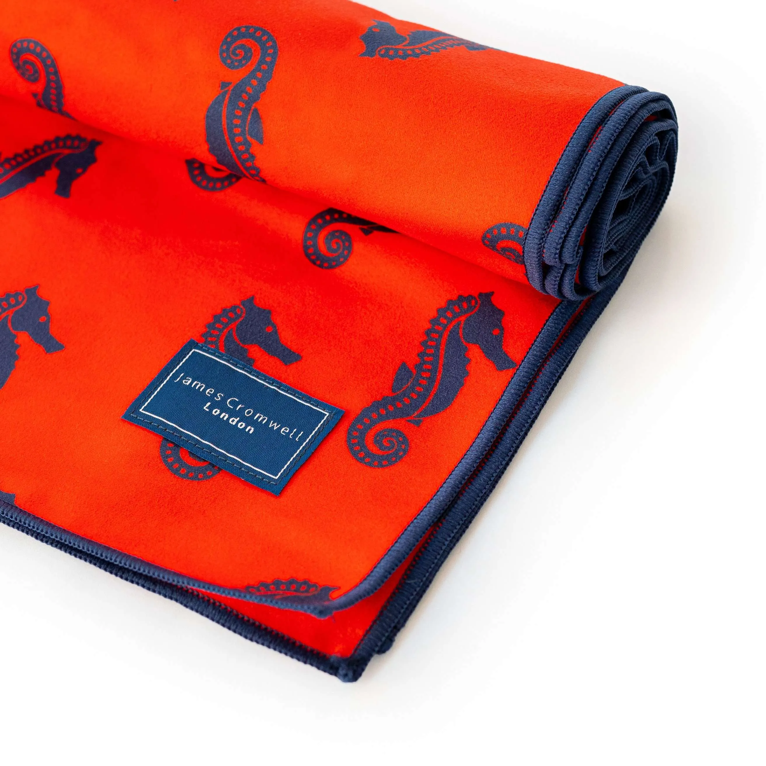 Signature Beach Towel Red Bold Seahorse