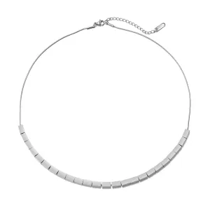 Silver-Plated Cuboid Necklace