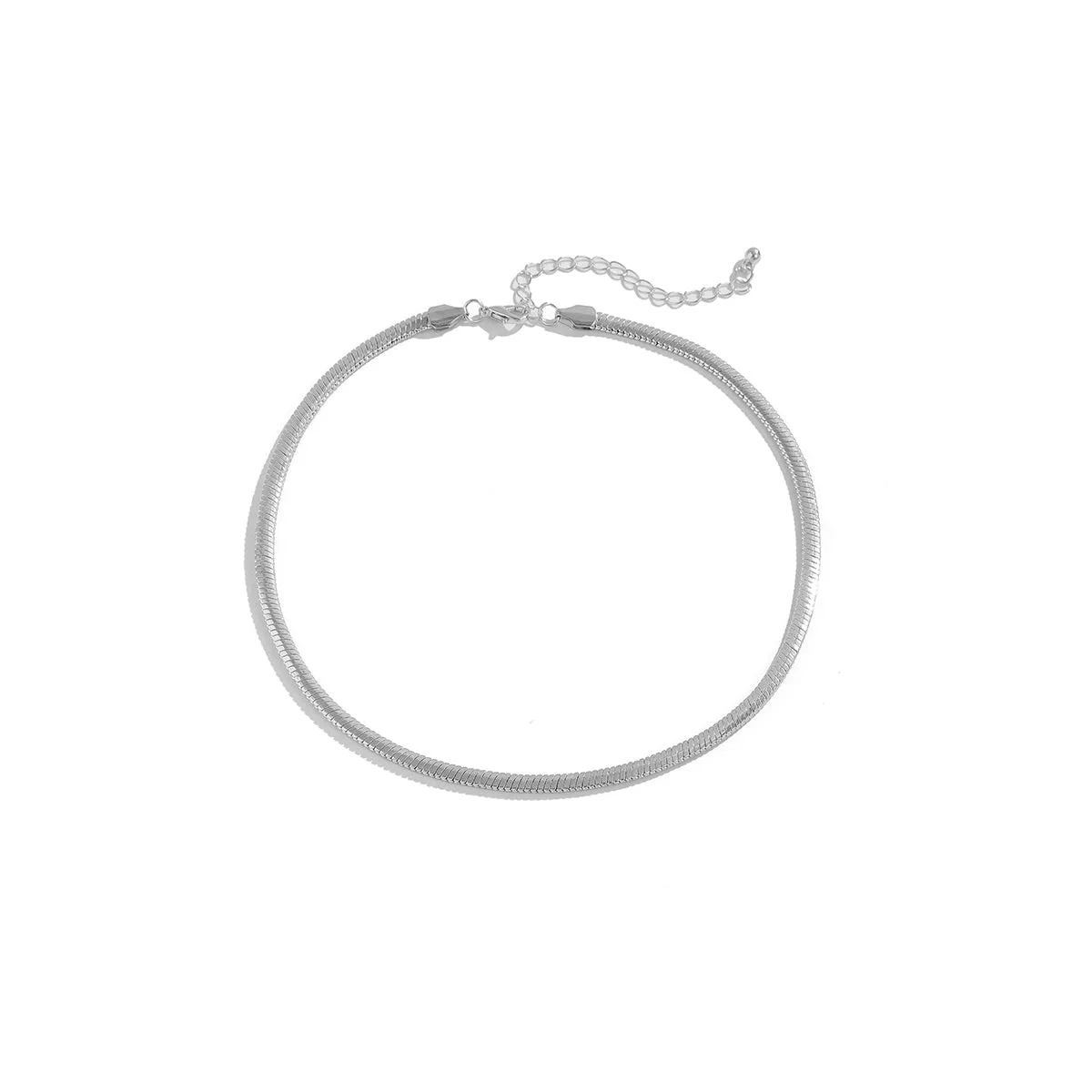 Silver-Plated Snake Chain Necklace