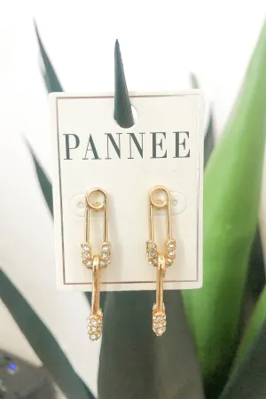 Simply Safety Pin Earrings