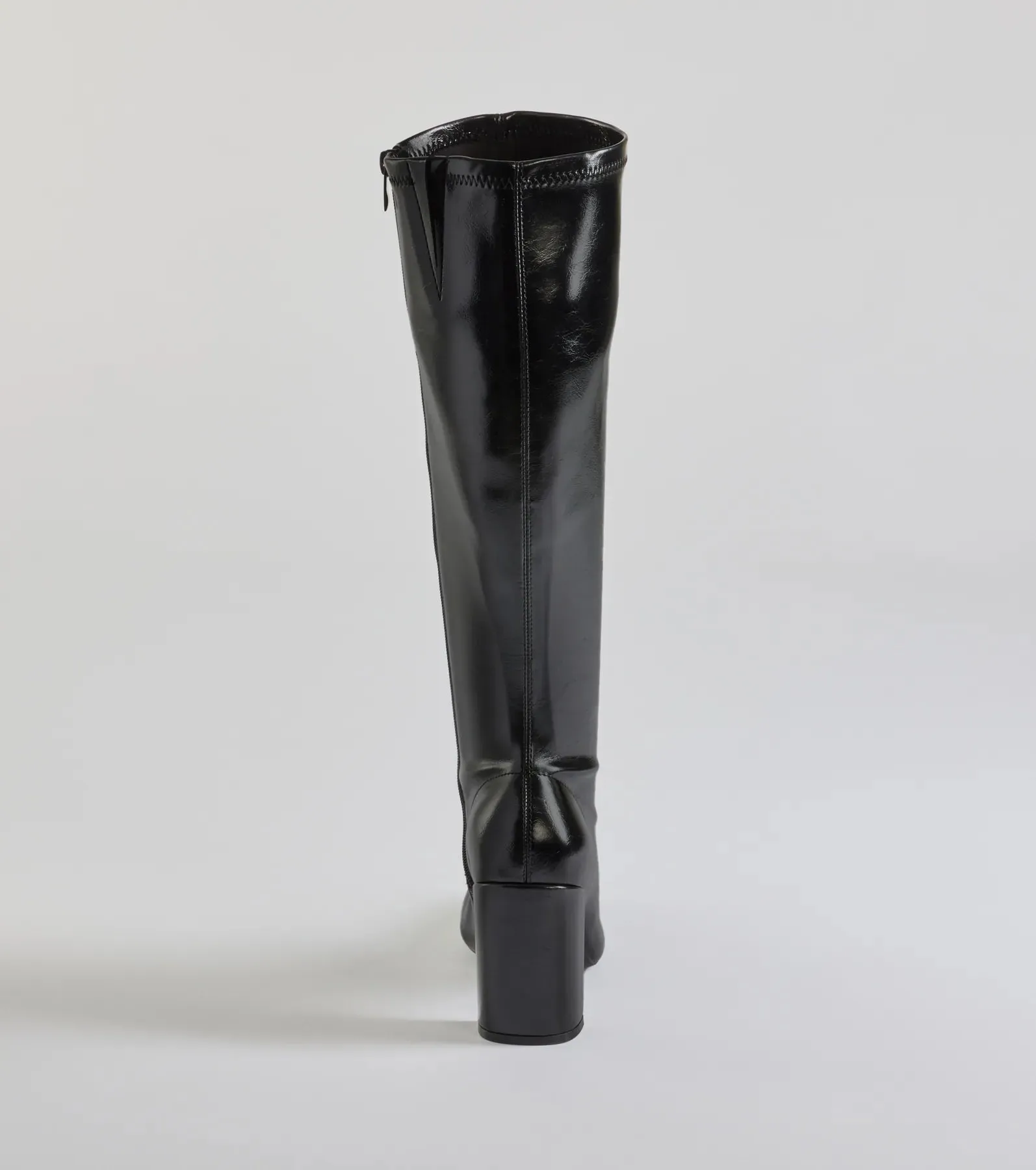 Sleek Strut Faux Leather Under-The-Knee Boots