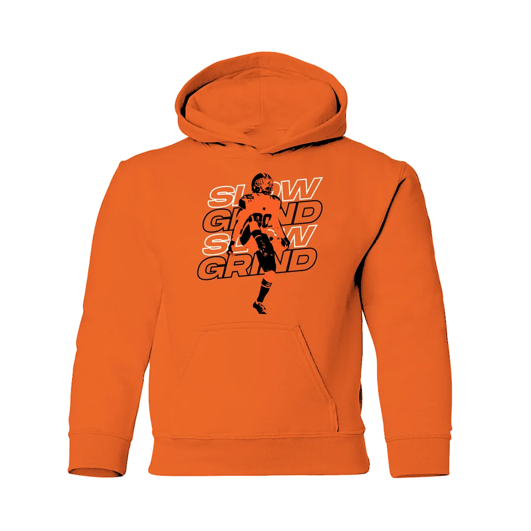 Slow Grind Bold Letter Kid Hoodie
