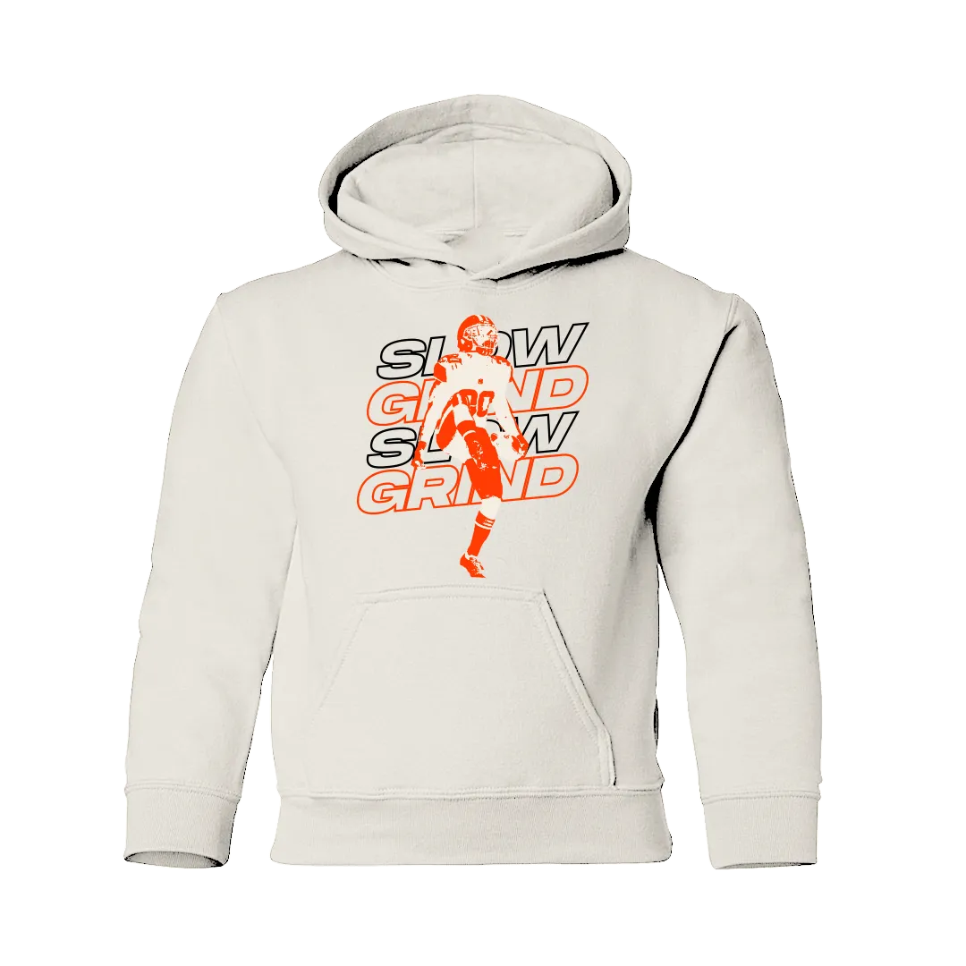Slow Grind Bold Letter Kid Hoodie