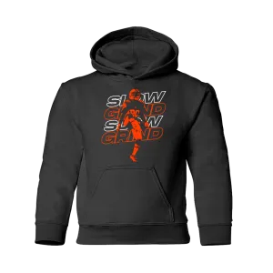 Slow Grind Bold Letter Kid Hoodie
