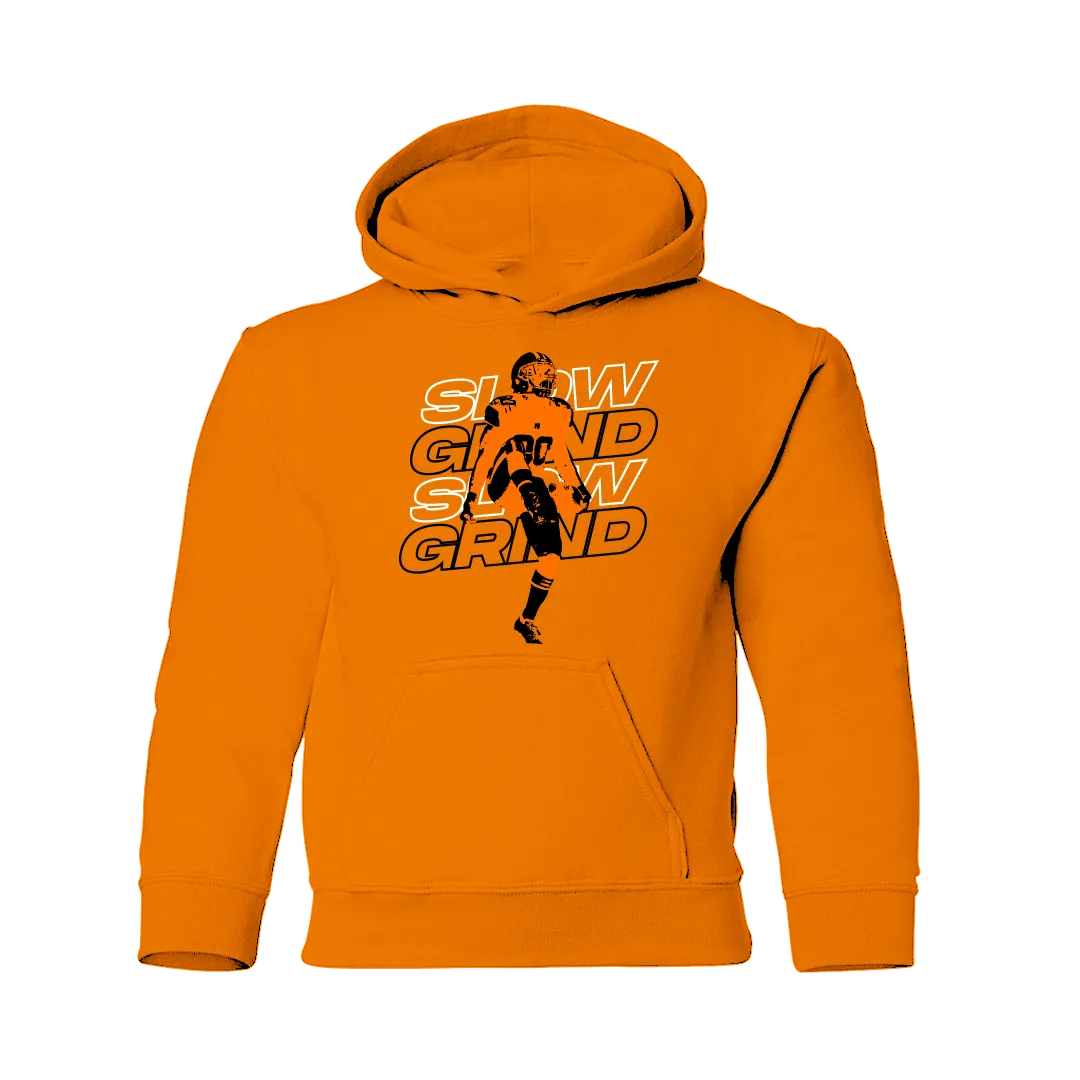Slow Grind Bold Letter Kid Hoodie