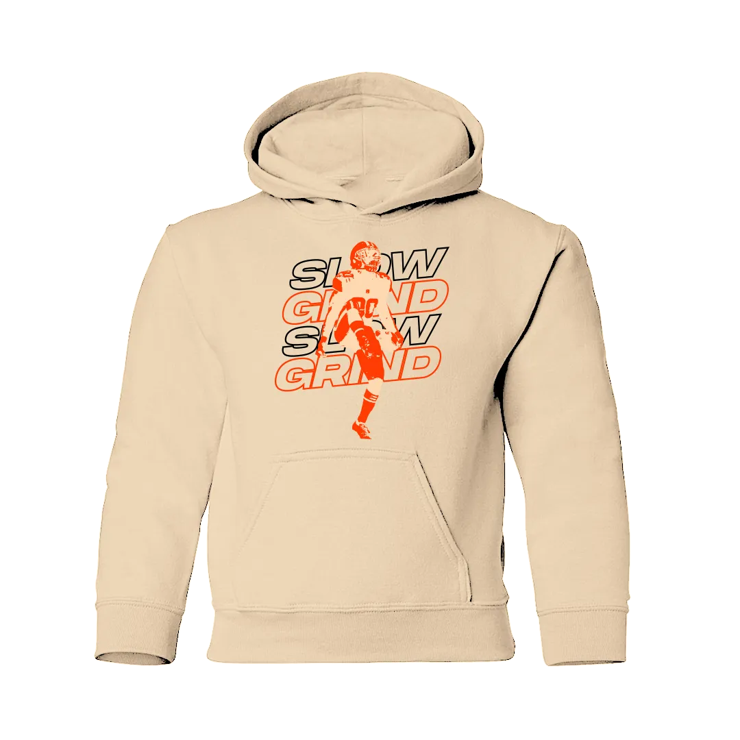 Slow Grind Bold Letter Kid Hoodie