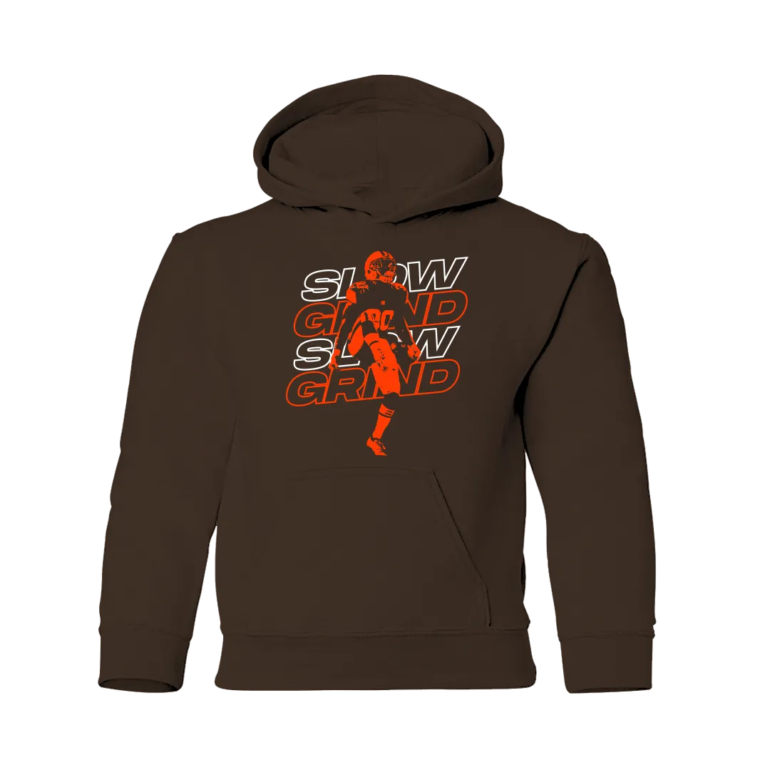 Slow Grind Bold Letter Kid Hoodie