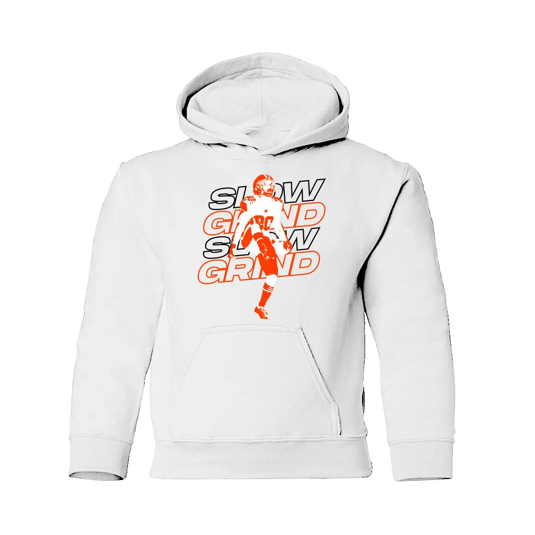 Slow Grind Bold Letter Kid Hoodie