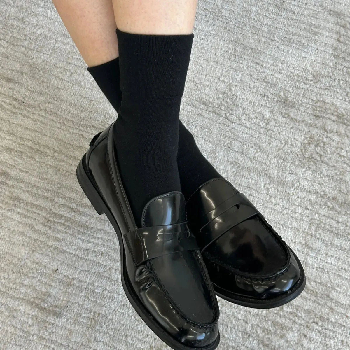 SNEAKER SOCKS - TRUE BLACK