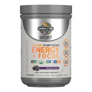 Sport Organic Plant-Based Energy   Focus Blackberry