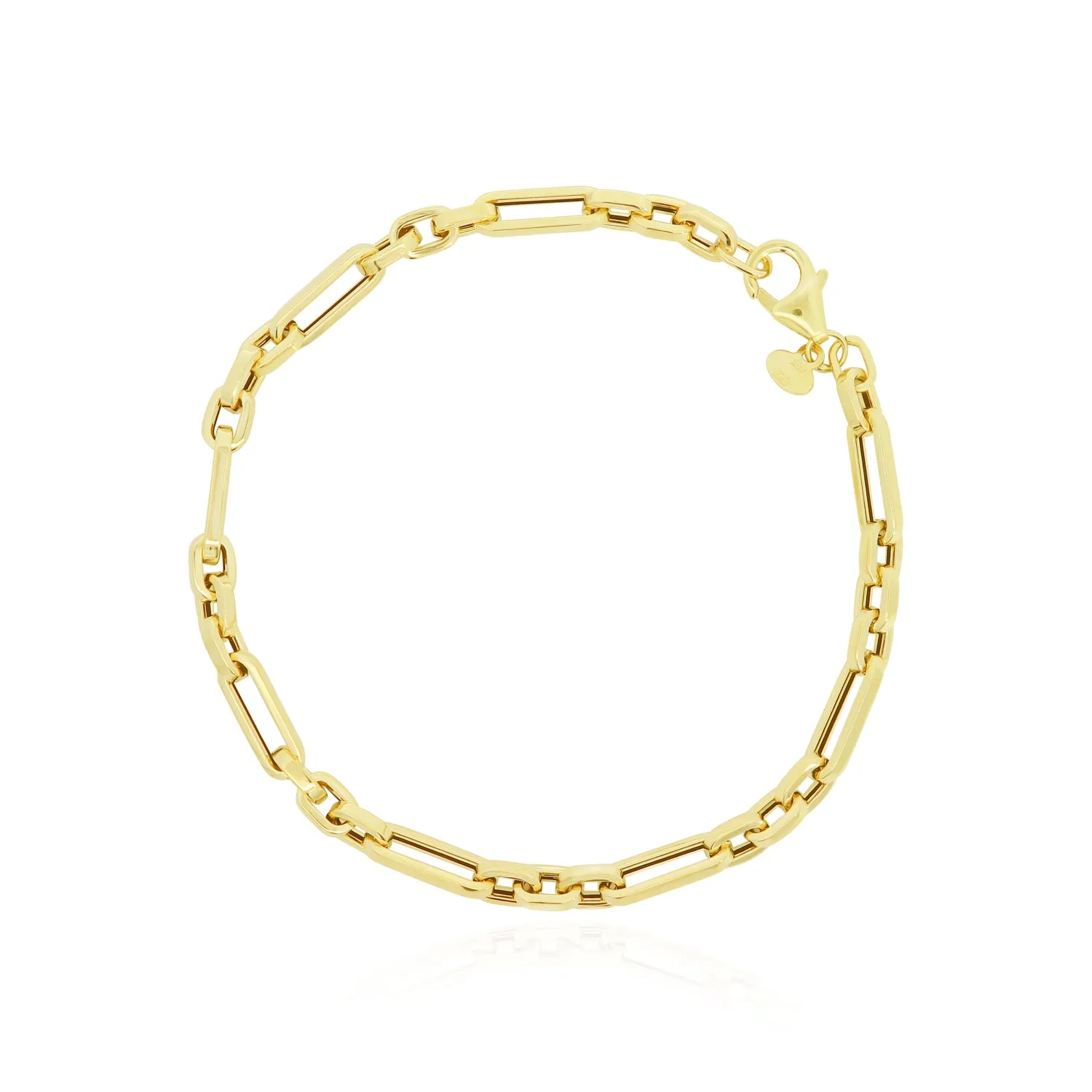 Square Link Paperclip Bracelet