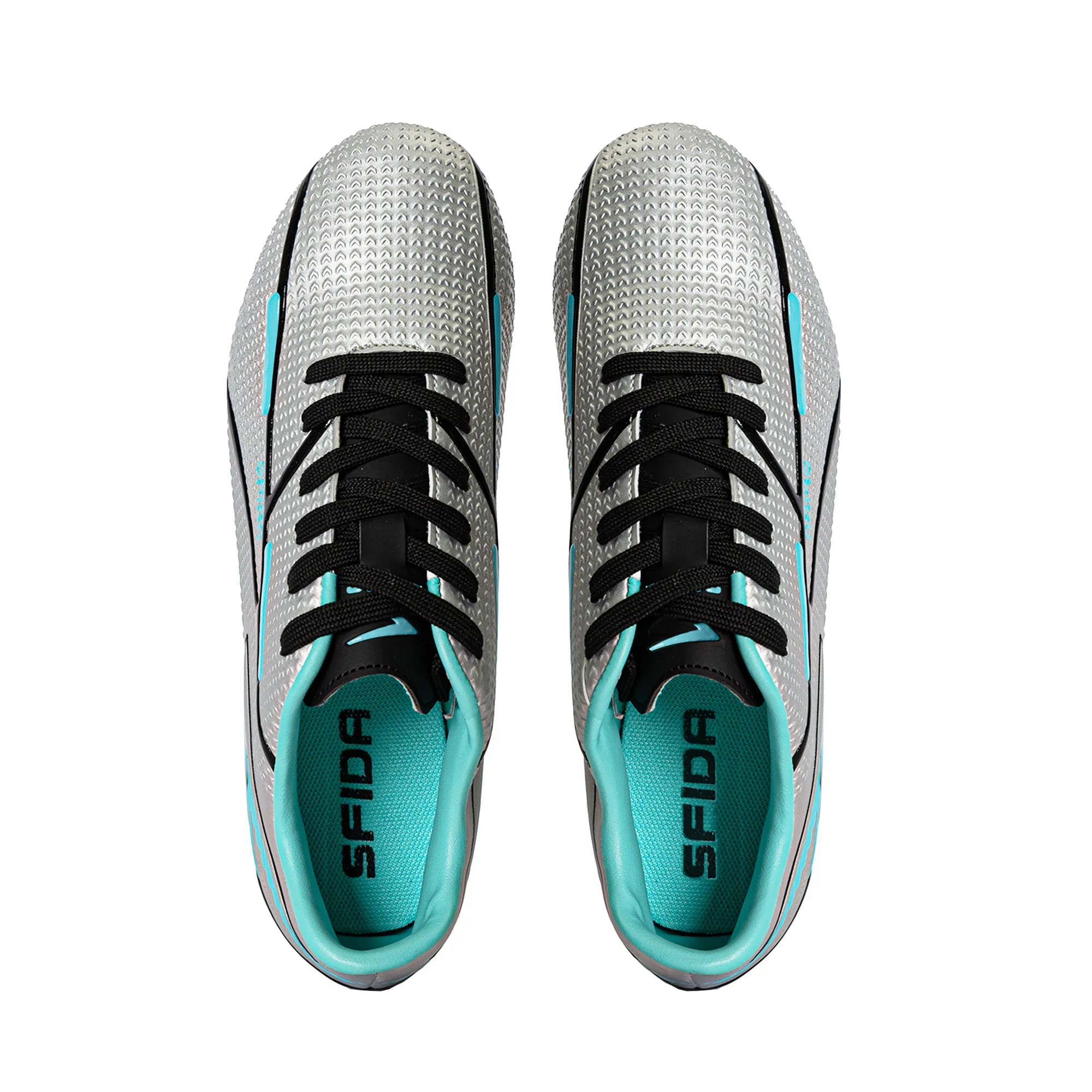 Strike Kid's Football Boots -Silver/Blue