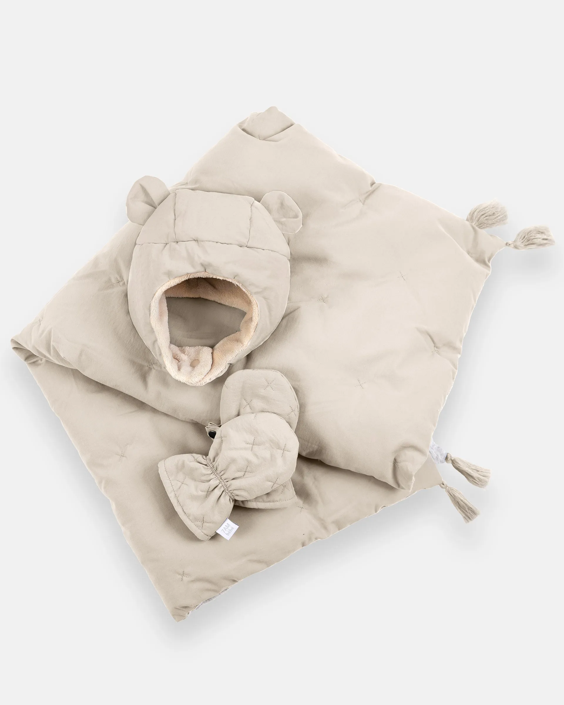 The Cub Set - Airy | Mitten, Hat & Blanket