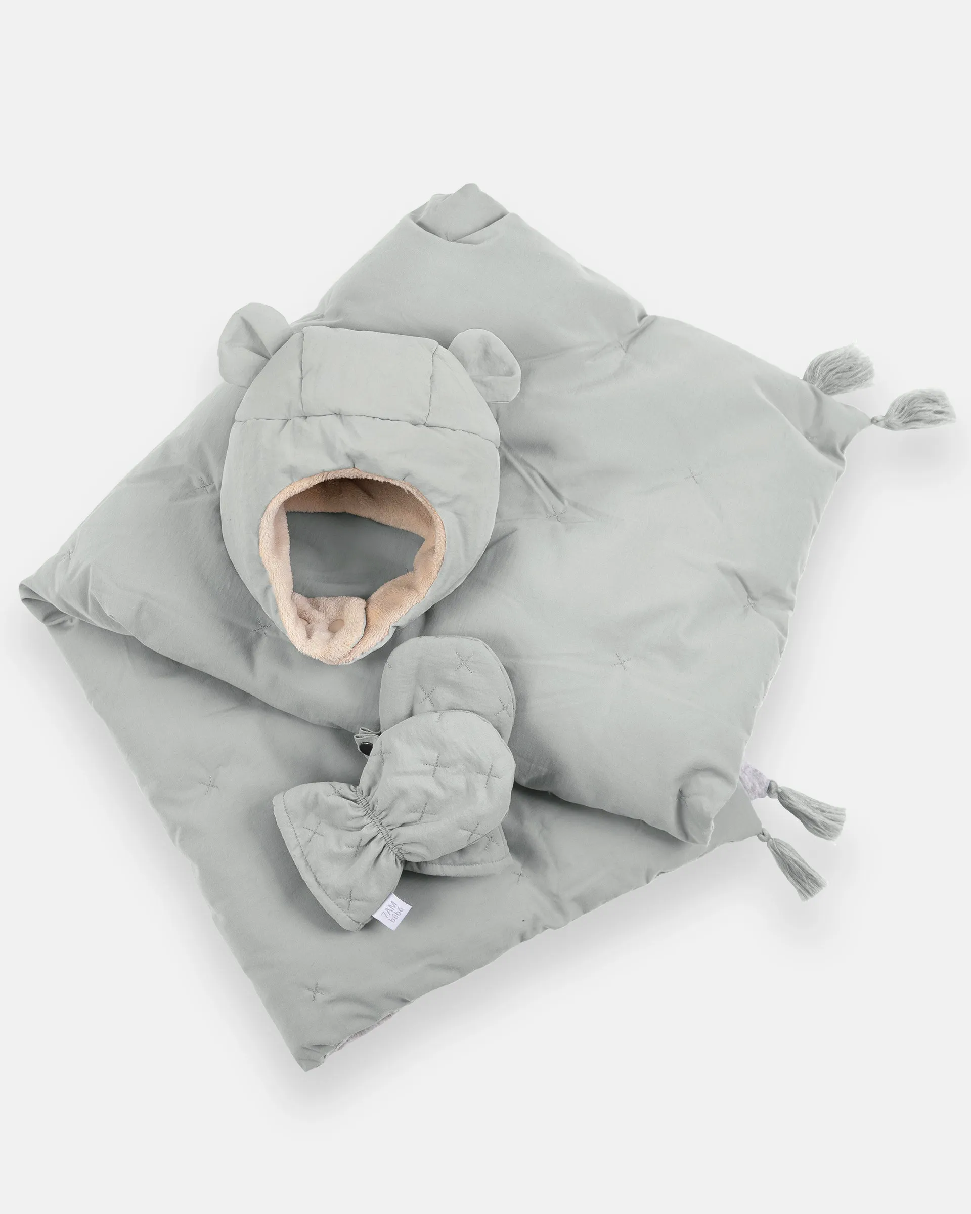 The Cub Set - Airy | Mitten, Hat & Blanket